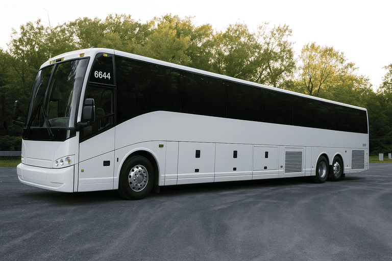 exterior of Cedar Park Minibus Company coach bus