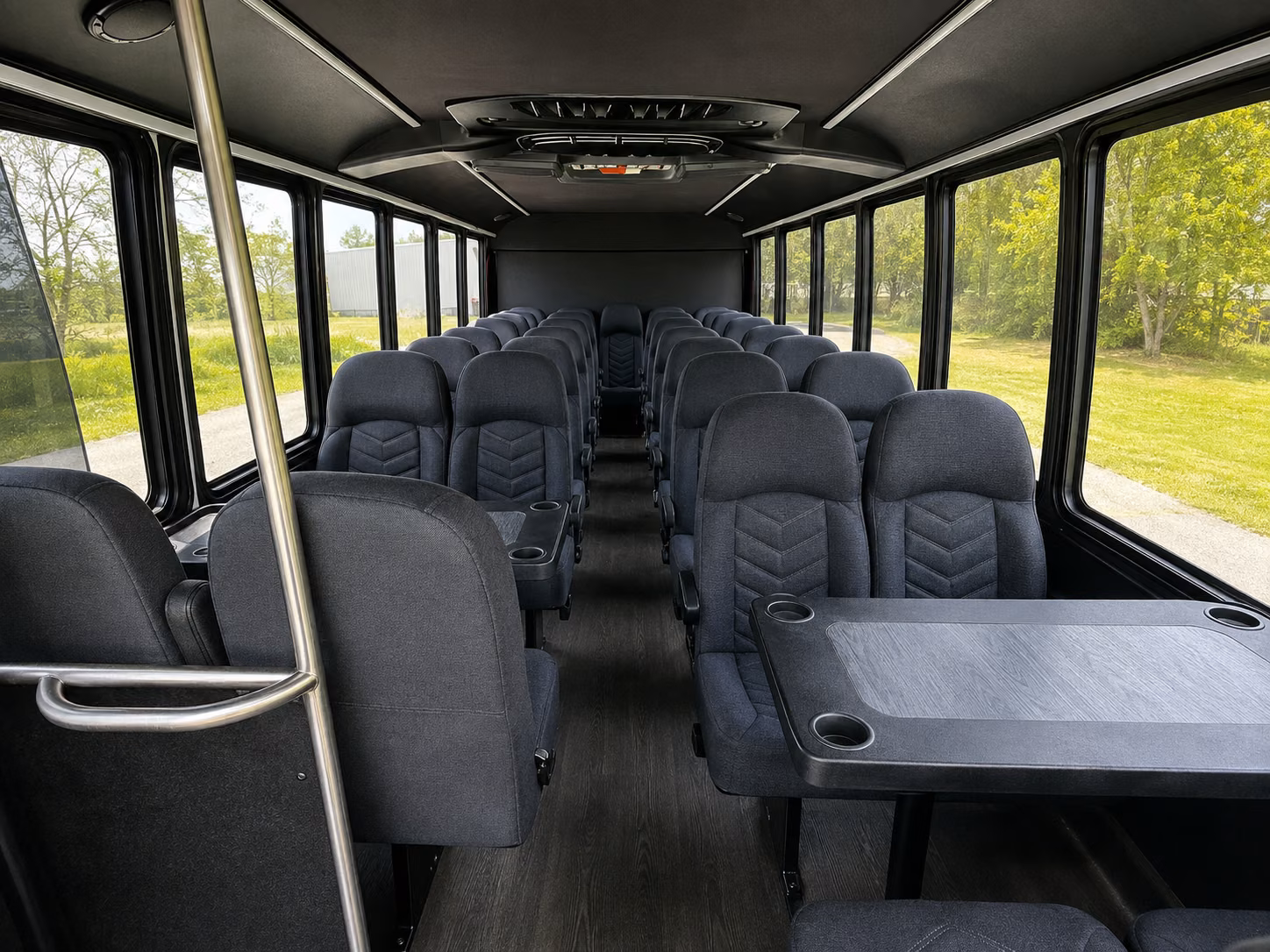 cedar park 18 passenger minibus inside