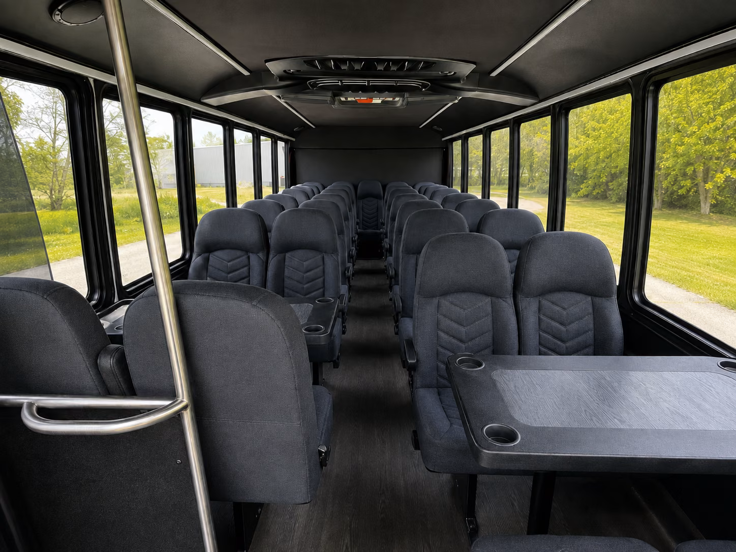 cedar park 18 passenger minibus interior