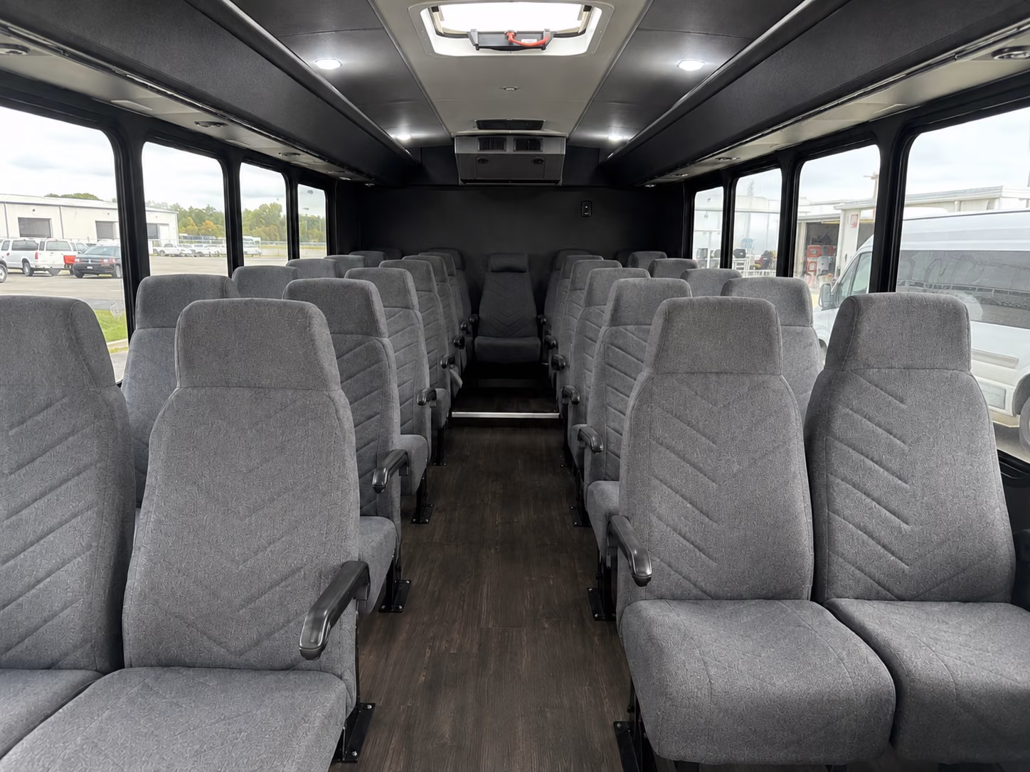cedar park 20 passenger minibus inside