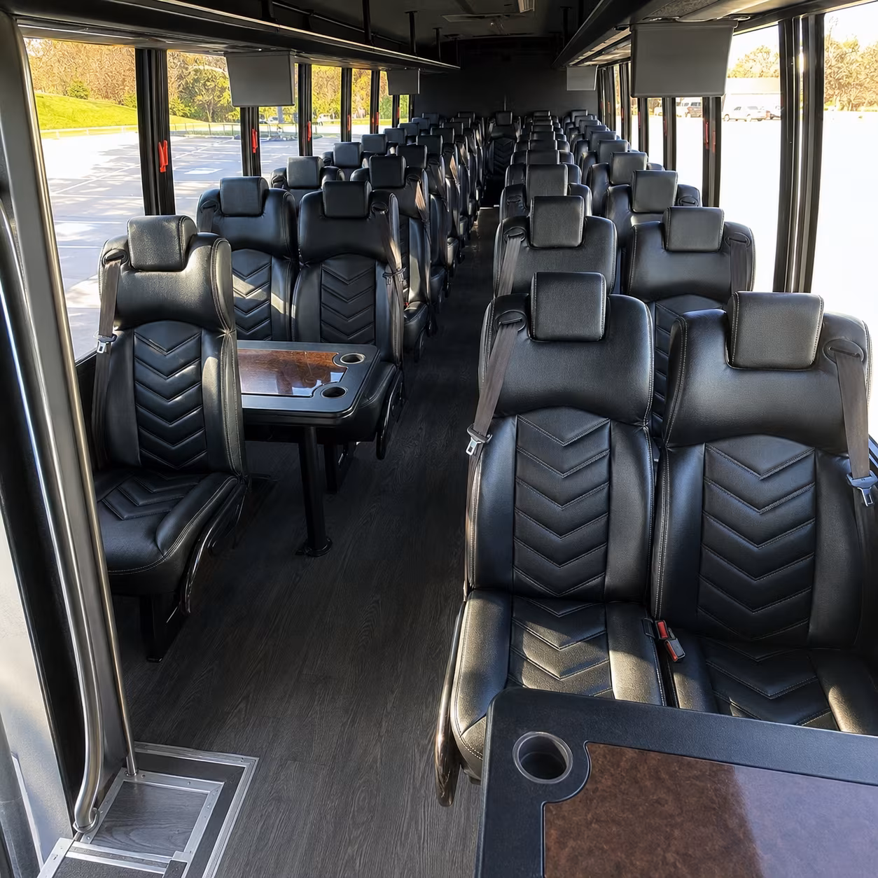 cedar park 35 passenger minibus inside