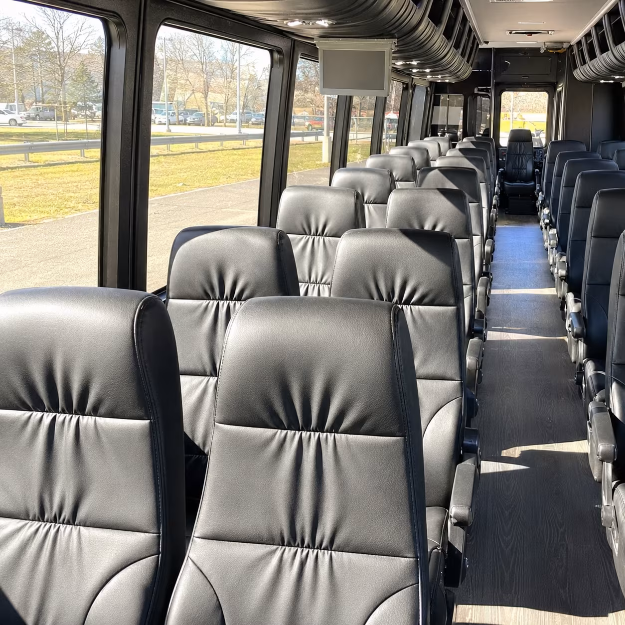 cedar park 35 passenger minibus interior