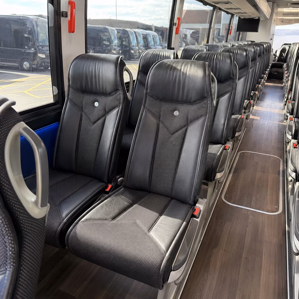 cedar park 40 passenger charter bus interior