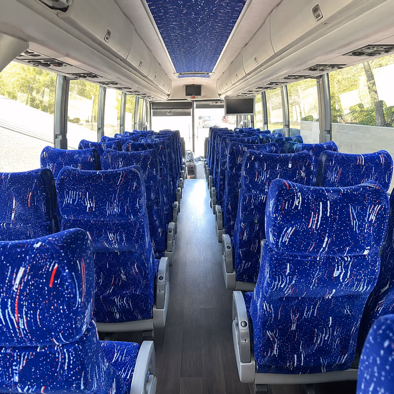 cedar park 50 passenger charter bus interior