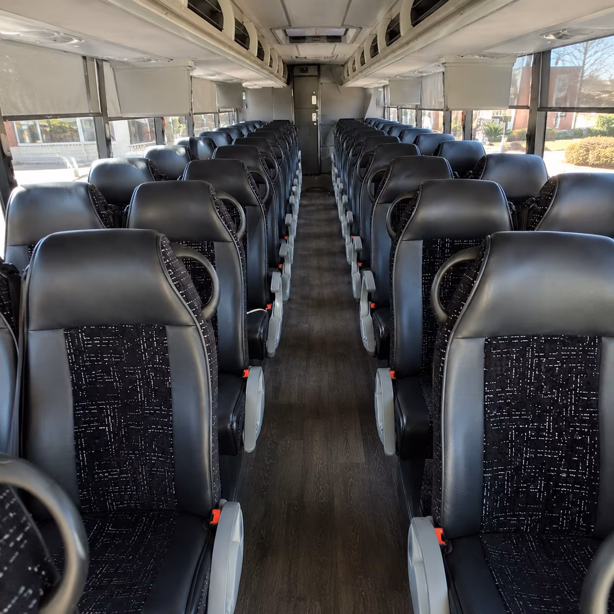 cedar park 54 passenger charter bus inside